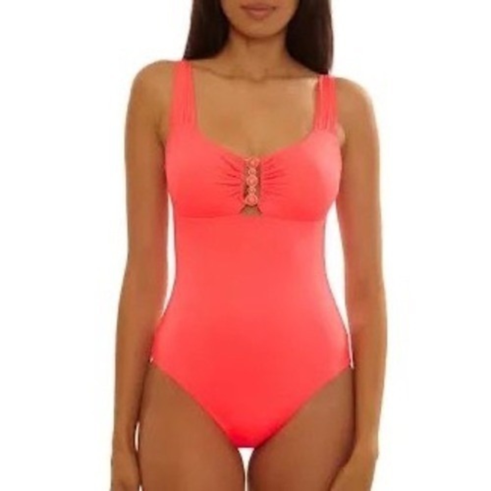 BECCA NWOT MARBLE CANYON‎ ONE PIECE SWIMSUIT Calienta Women's Size Small